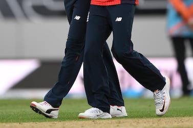Chris Jordan, left, starred in England's T20 series win over New Zealand. Getty Images