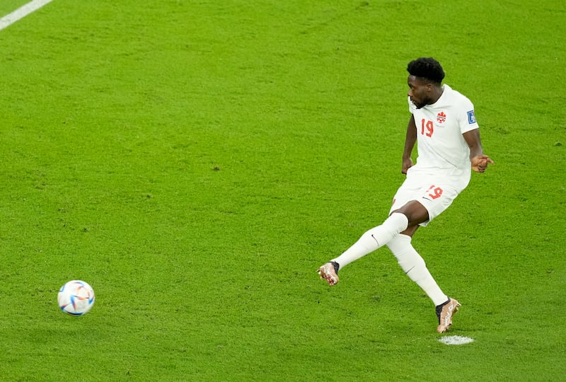 Alphonso Davies, 7: Canada’s poster boy won his race to be fit in time to feature, but he couldn’t beat Courtois from 12 yards as his tame spot-kick was pushed away to safety. He produced a couple of brilliant runs, but he couldn’t force a way through. PA