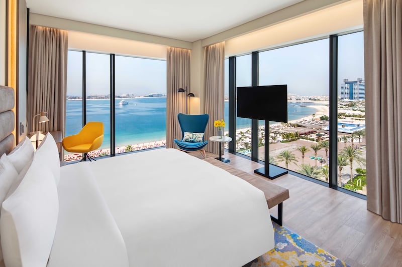 For the best views, guests can check in to a panoramic beachfront view room