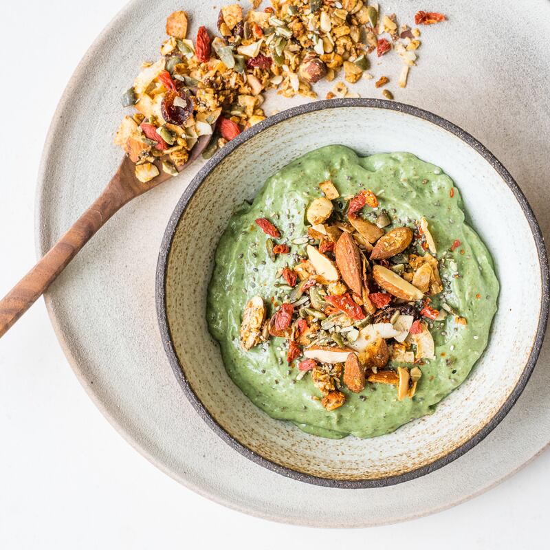 The menu includes healthy bites, such as the spirulina bowl. Photo: Joe & The Juice
