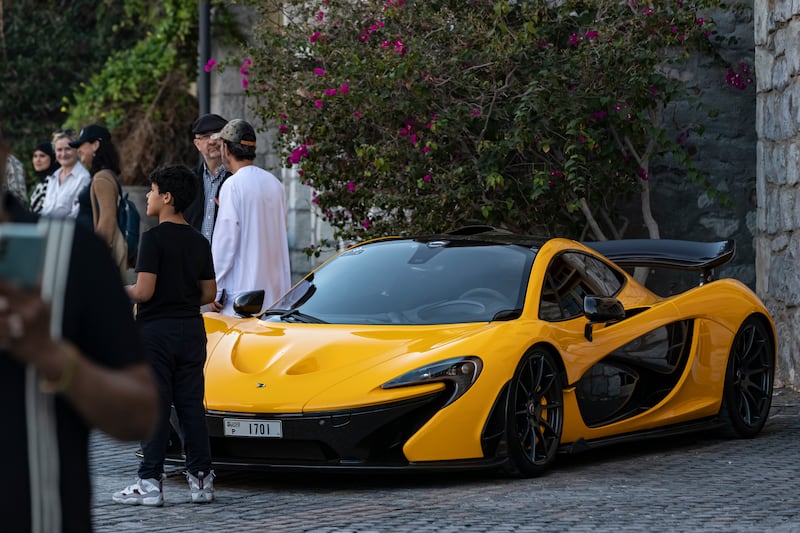 All the vehicles are part of the club Supercars Majlis, including this McLaren P1