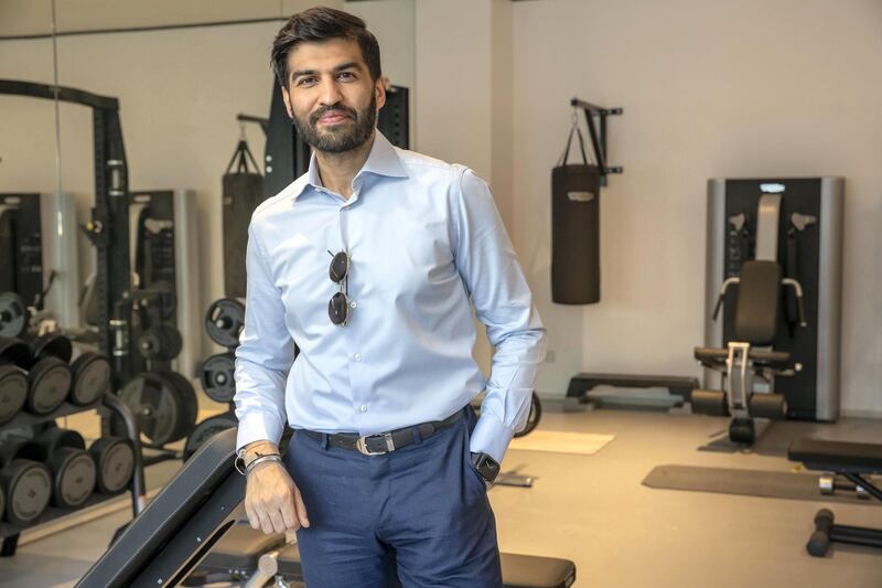 DUBAI, UNITED ARAB EMIRATES. 19 OCTOBER 2020. Interview with Rags Arora at his home gym in Dubai. (Photo: Antonie Robertson/The National) Journalist: David Section: Luxury.
