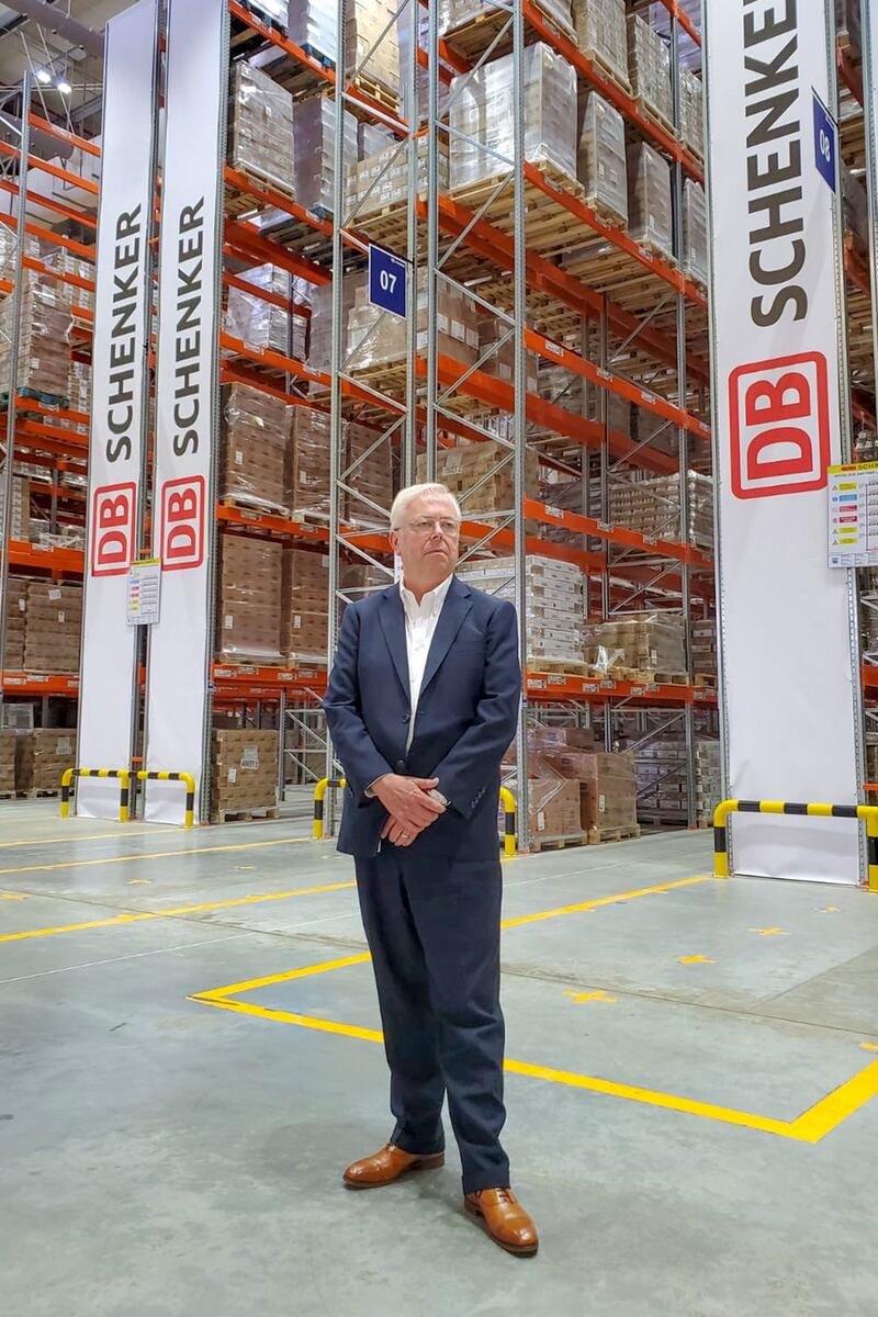 Christopher Smith, chief executive of DB Schenker, Middle East and Africa. The German logistics group and Dubai-listed Aramex have signed an agreement to expand services in Abu Dhabi and wider Middle East and Africa region. Courtesy Aramex