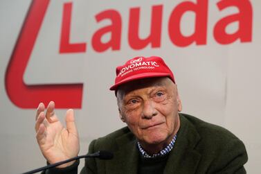 Niki Lauda addresses a news conference presenting his new airline Laudamotion in Vienna, Austria March 16, 2018. The legendary F1 driver passed away on Monday, his family confirmed. Reuters 