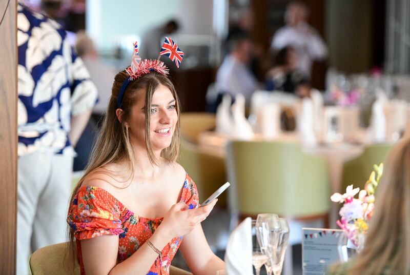 Patriotic pride on display on Saturday on the QE2, a vessel steeped in royal history



