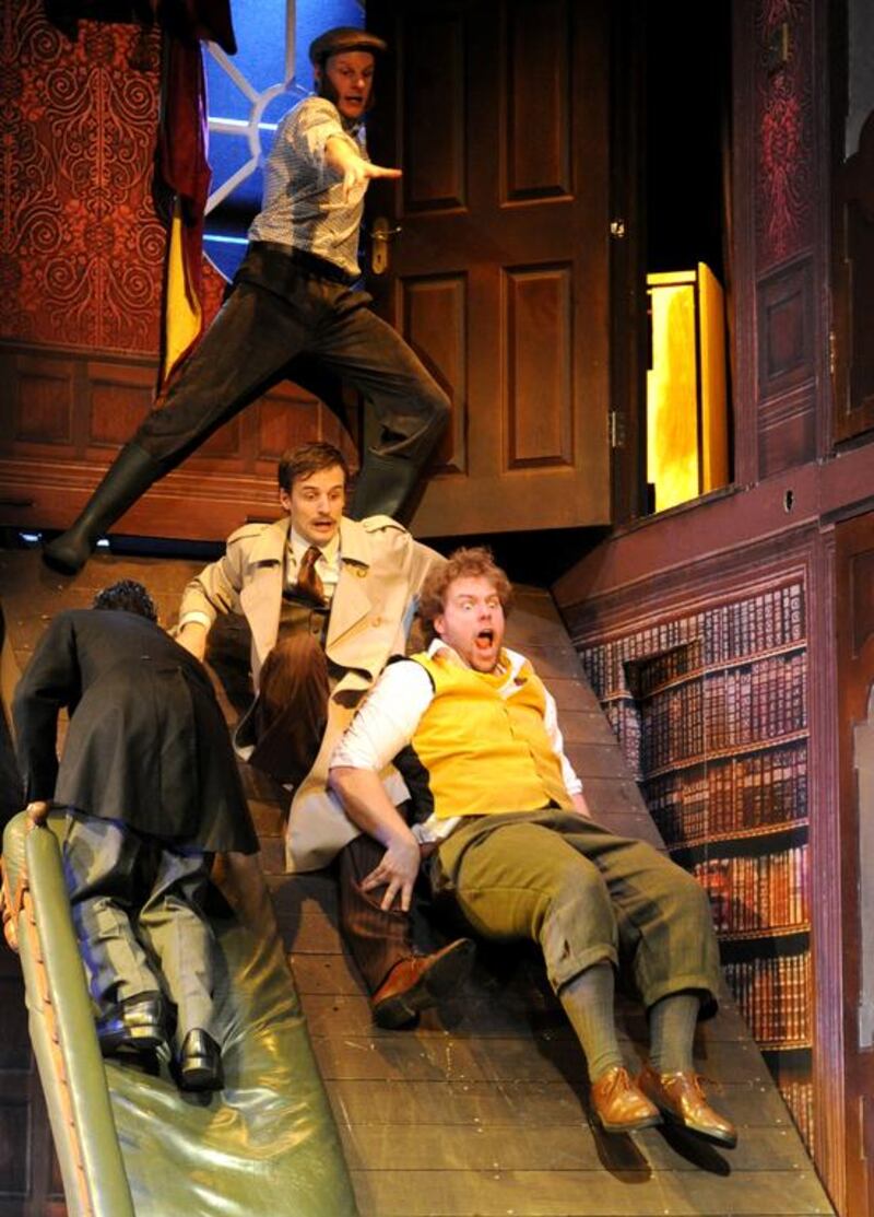 A scene from the U.K-based Mischief Theatre's production The Play That Goes Wrong. Alastair Muir / Kenny Wax Productions