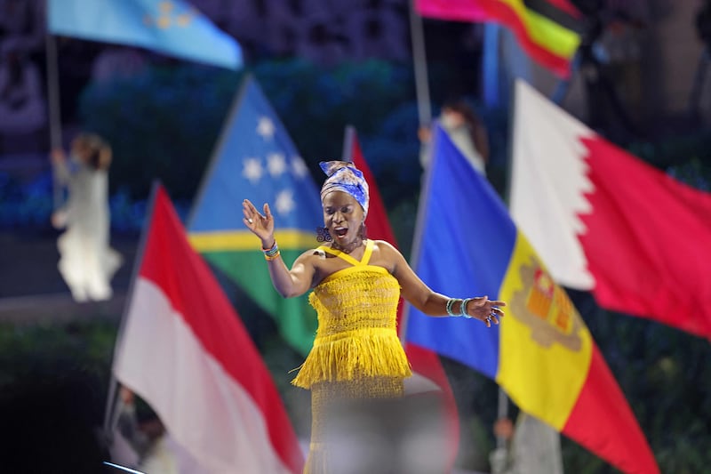 Dubai opens its Expo 2020 with an extravagant opening ceremony of fireworks, flags and light shows. Photo: AFP