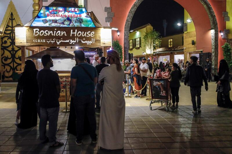 Abu Dhabi, United Arab Emirates, January 5, 2020.  
Photo essay of Global Village.
--    Bosnian House Kebab.
Victor Besa / The National
Section:  WK
Reporter:  Katy Gillett