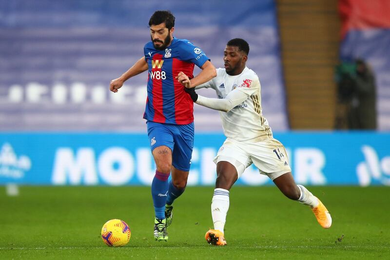 James Tomkins - 5: Ominous start when skinned by Iheanacho after two minutes and the defender went on to concede an obvious penalty for foul on Thomas in first half. Would have been delighted to see spot-kick fluffed badly. Failed to close down Barnes quick enough before Foxes attacker grabbed equaliser. AFP