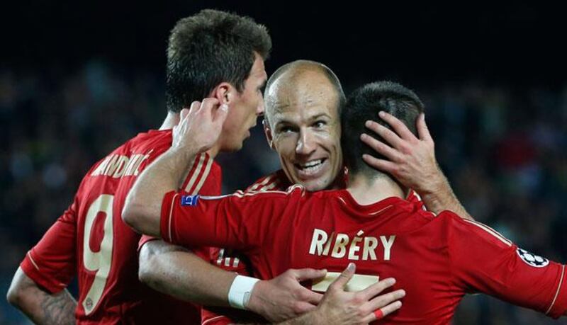 Arjen Robben made a significant contribution to Bayern Munich's performance at Nou Camp. Matthias Schrader / AP Photo
