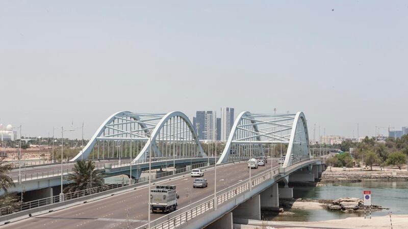 Two lanes of the Maqta Bridge in Abu Dhabi will be closed for maintenance. The National