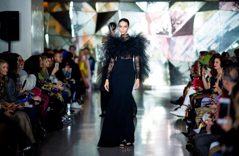 The Christian Siriano autumn/winter 2019 fashion show during New York Fashion Week on February 9, 2019. AFP