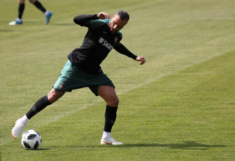 Ricardo Quaresma attends a training session in Kratovo, Moscow, Russia on June 12, 2018. Maxim Shemetov / Reuters