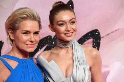 LONDON, ENGLAND - DECEMBER 05:  Model Gigi Hadid (R) and her mother Yolanda Hadid attend The Fashion Awards 2016 on December 5, 2016 in London, United Kingdom.  (Photo by Stuart C. Wilson/Getty Images)