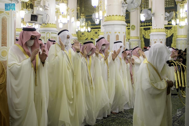 Eid Al Fitr prayers in Makkah and Madinah.