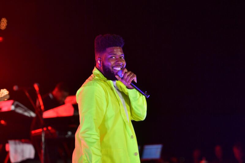 LOS ANGELES, CALIFORNIA - MARCH 26: Khalid performs onstage suring Khalid Performs For His Biggest Spotify Fans To Celebrate His Forthcoming Album Free Spirit on March 26, 2019 in Los Angeles, California.   Matt Winkelmeyer/Getty Images for Spotify/AFP