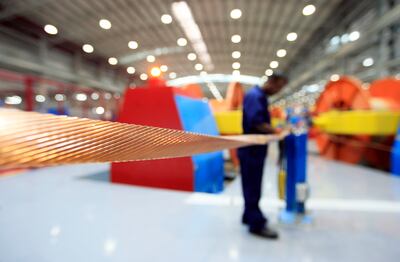 ABU DHABI - 29NOV2011 - Dubai Cable Company ( Ducab) in Jebel Ali Industrial Area yesterday in Dubai. Ravindranath K / The National
