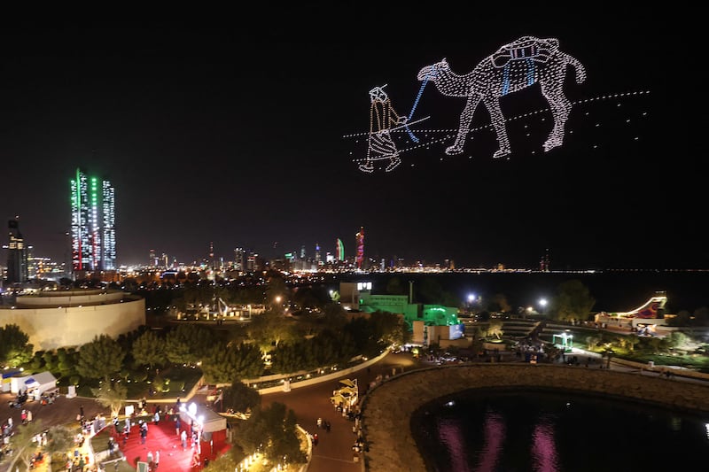 Another drone image as Kuwaitis also celebrate the 32nd anniversary of the end of the Gulf war with the liberation of Kuwait