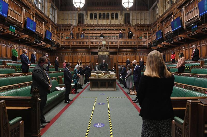 The House of Commons a hold minute's silence in London. Reuters