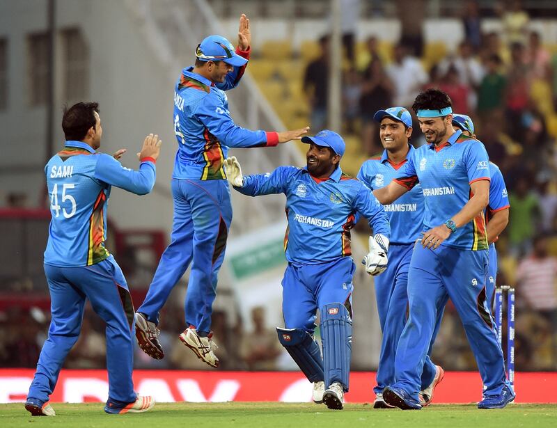 16. 2016 T20 World Cup, Afghanistan beat West Indies by six runs. West Indies still went on to win the tournament, but they dropped a stitch against Afghanistan when they failed to chase 124 in Nagpur. AFP