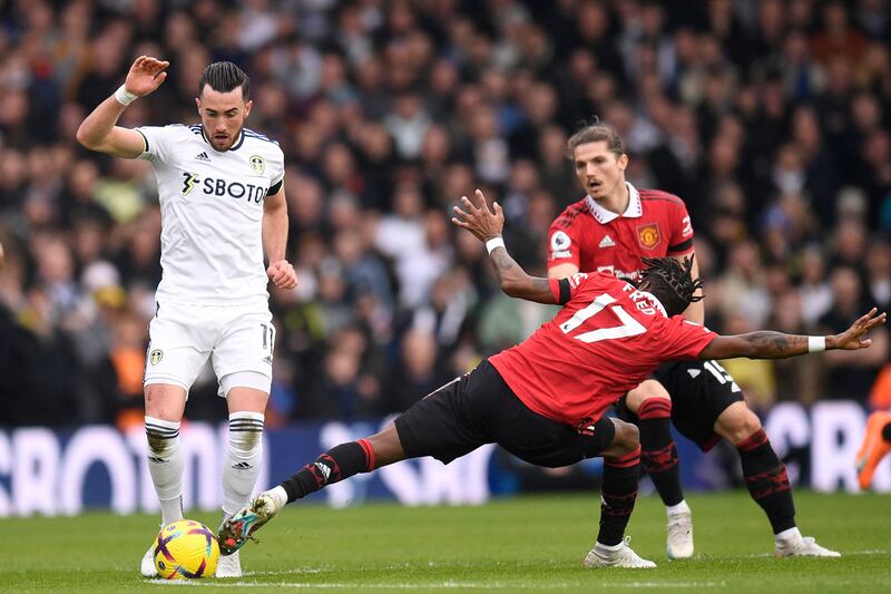 Jack Harrison, 6 – While he fought hard and showed off his incredible fitness, Harrison’s end product certainly left a lot to be desired. AFP