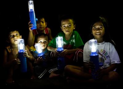 Liter of Light has installed more than 350,000 bottle lights in more than 15 countries, from Bangladesh to Brazil. Photo: Liter of Light