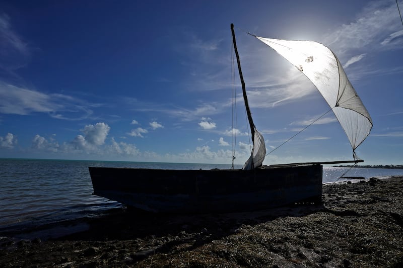 Some migrants arrived on Florida's shores in this  boat now in Islamorada. AP