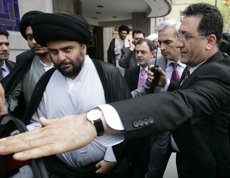 Iraqi Shiite cleric Muqtada Al Sadr.  Ibrahim Usta / AP