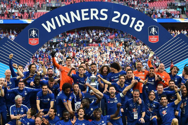 15) FA Cup, May 2018: Two seasons, two trophies for Conte as Chelsea defeated Manchester United 1-0 in the FA Cup final, Eden Hazard scoring the only goal of the game from the penalty spot. It proved Conte's last game in charge. AFP