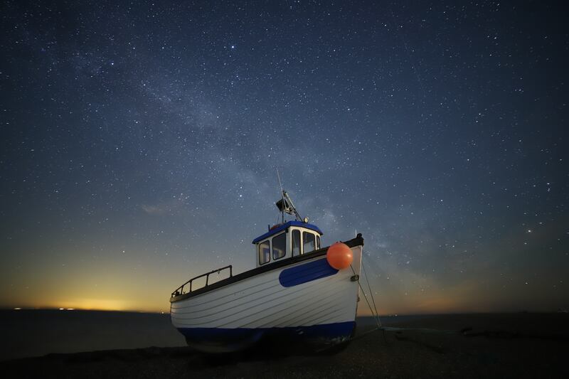 'Fair chance of stars', taken on Dungeness by Susan Pilcher, is the Ships and Wrecks category highly commended image. PA