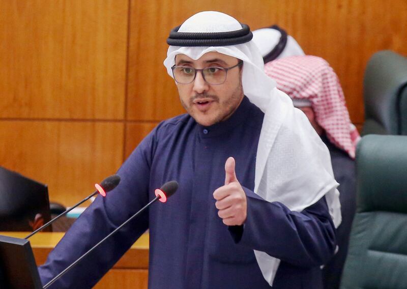 Kuwaiti Foreign Minister Sheikh Ahmad Nasser Al Mohammed Al Sabah faced questions on allegations of wasting public funds and failure to protect the country’s political and security interests. AFP