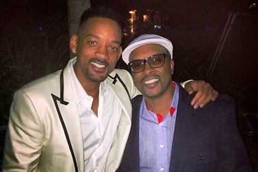 DJ Jazzy Jeff with Will Smith in Dubai on New Year's Eve in 2013. Jeff is in Abu Dhabi for The Galleria's Block Party. Handout photo