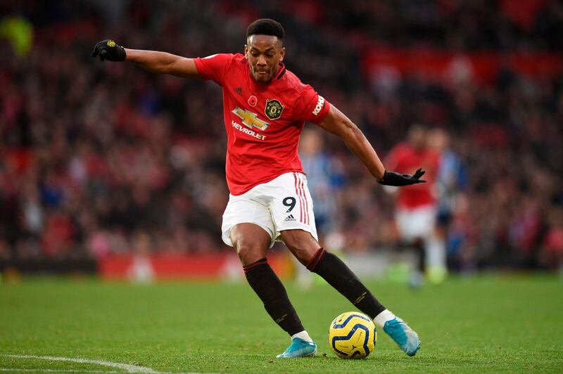 Centre forward: Anthony Martial (Manchester United) – Others got the goals, but Martial helped set two up as United impressed with their attacking efforts in beating Brighton. AFP