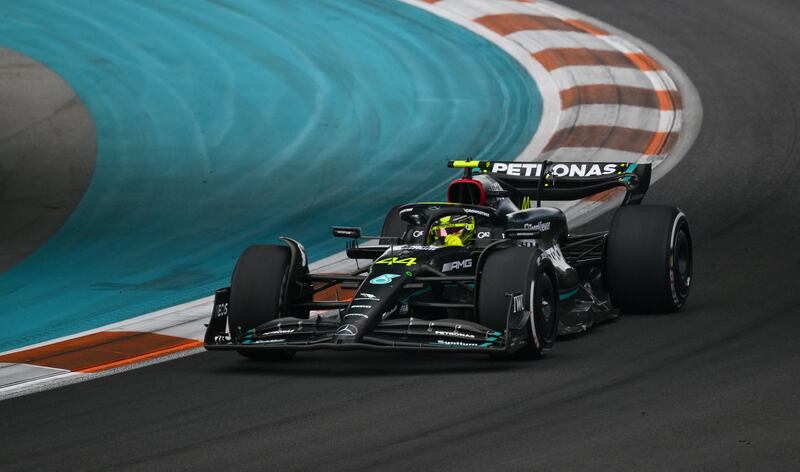Mercedes driver Lewis Hamilton who finished sixth. AFP