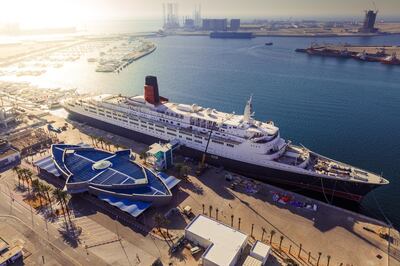 You can now have a floating brunch or high tea on the historic QE2. Courtesy QE2