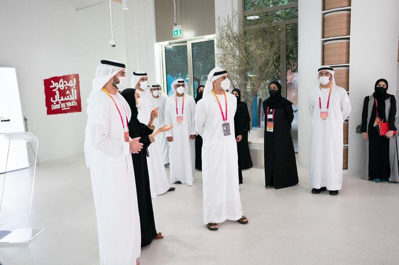 During the visit, Sheikh Khaled was briefed on the experiences being offered to visitors.