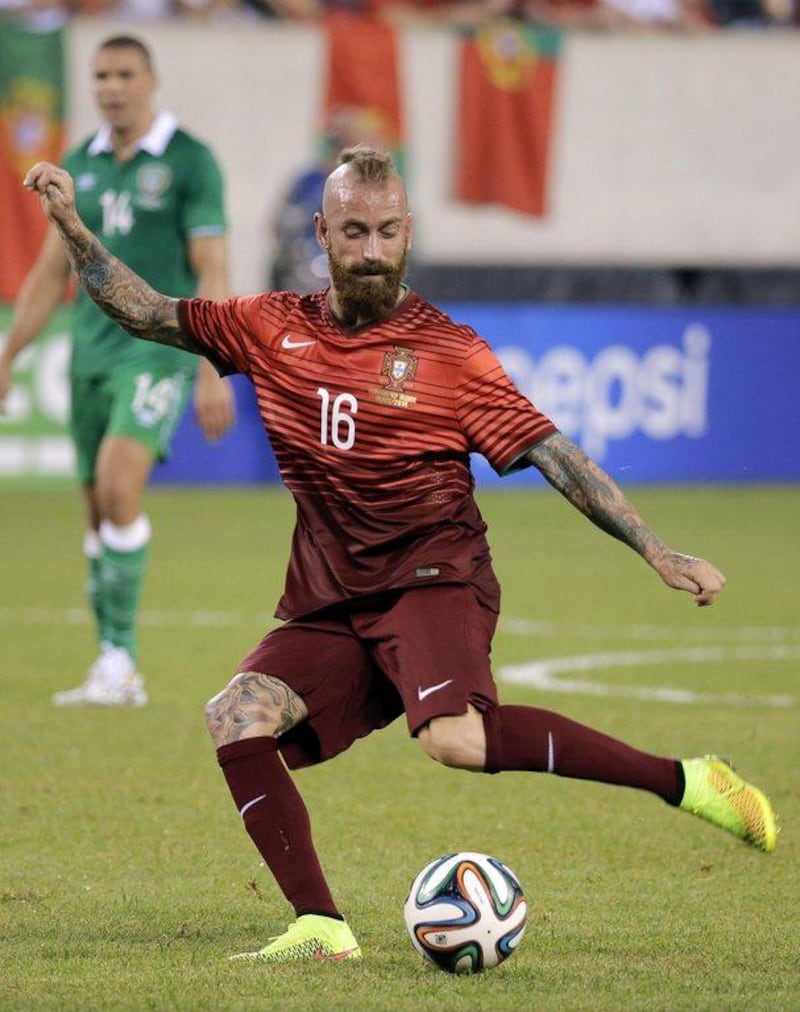 Portugal midfielder Raul Meireles in action during the international friendly against Ireland on Tuesday night. Ray Stubblebine / Reuters / June 10, 2014