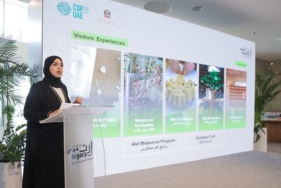 Amna Al Dahak Al Shamsi, assistant undersecretary for the care and capacity building sector at the Ministry of Education, said Cop28 had unified people to work towards climate action. Photo: Ministry of Education 