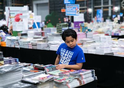 DUBAI, UNITED ARAB EMIRATES. 9 OCTOBER 2019. 
Big Bad Wolf book sale 2019.
(Photo: Reem Mohammed/The National)

Reporter:
Section: