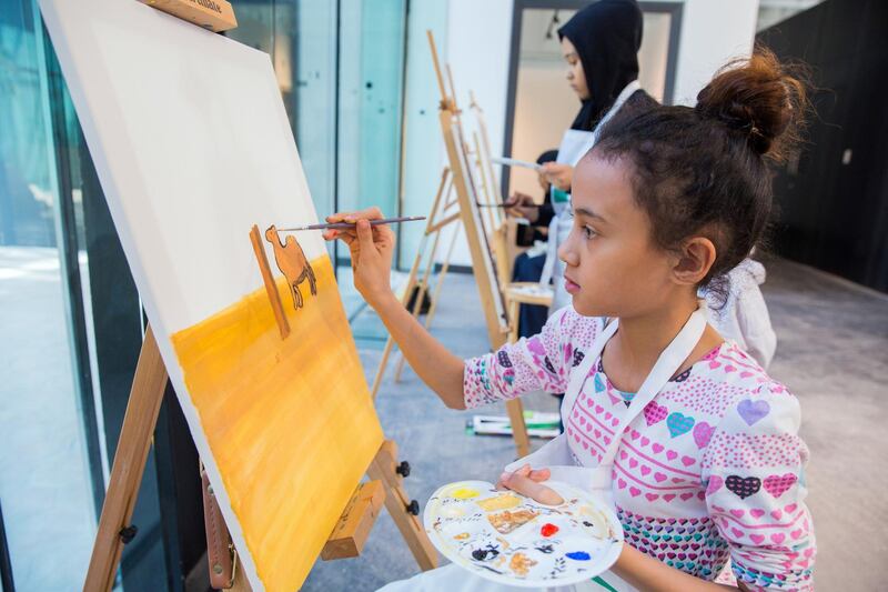 UAE residents gathered last weekend at Warehouse421 to express their love of the country through paint and canvas. Courtesy Warehouse421