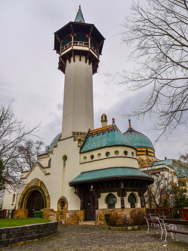 An Ottoman-style enclosure at the zoo in Budapest