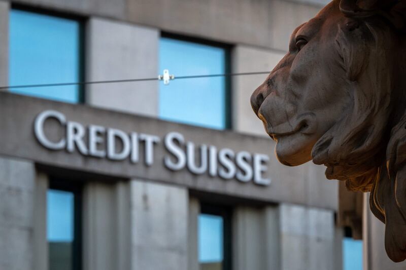 Credit Suisse shares nosedived on Wednesday after its main shareholder said it would not provide more funding. AFP