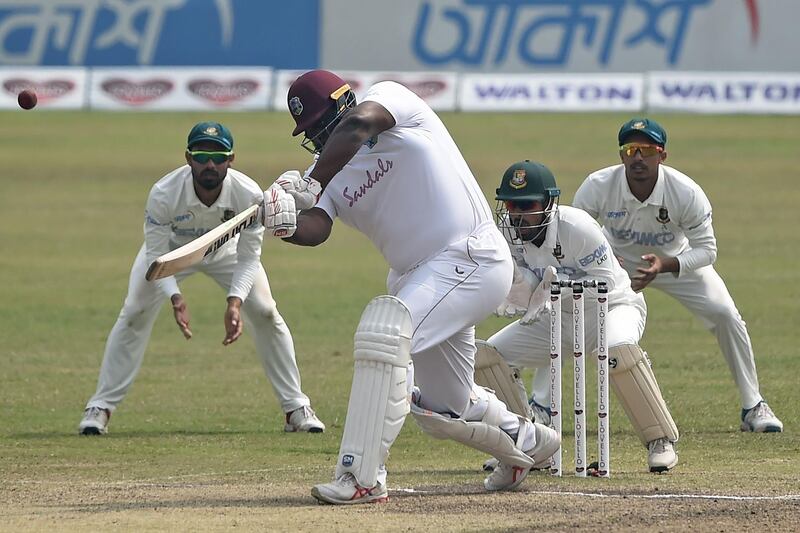 West Indies' Rahkeem Cornwall was named man of the match in the second Test. AFP