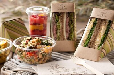 The new Lime Tree Cafe at Ibn Battuta Gate uses biodegradable materials to serve lunch favourites. Courtesy Lime Tree Cafe 
