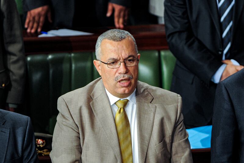 Former Tunisia justice minister Noureddine Bhiri has been on hunger strike since he was detained on December 31. AFP