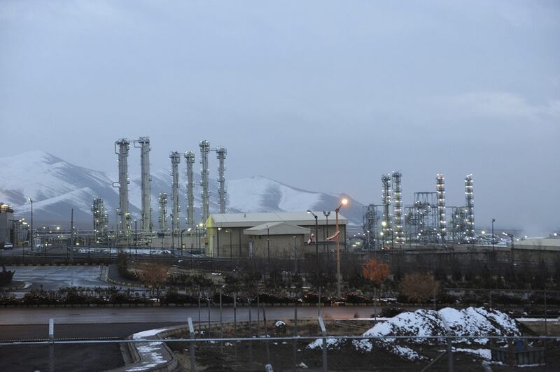 Iran's heavy water nuclear facility, near the central city of Arak, part of its programme that is enriching uranium potentially to make a nuclear bomb. AP