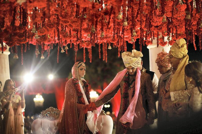 UAE batsman Chirag Suri's wedding in India went ahead as planned this month, but the celebrations have been affected by the travel restrictions related to coronavirus. Pics courtesy Chirag Suri
