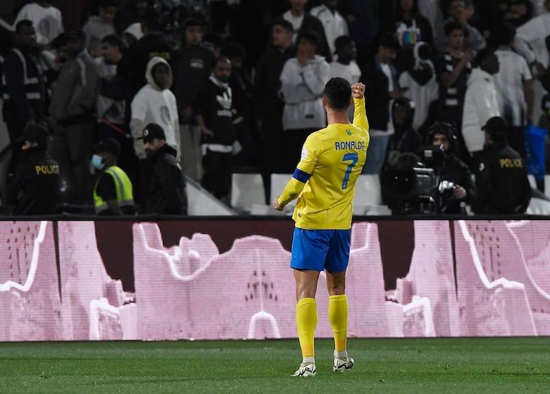 Al Nassr captain Cristiano Ronaldo was again the subject of taunts from opposition fans during a Saudi Pro League match. Reuters
