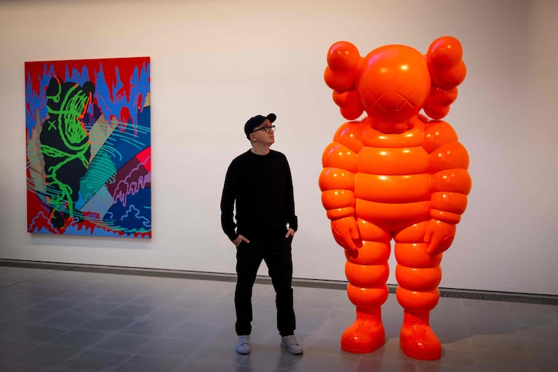 The artist says his latest exhibition is meant 'to throw bridges to a new generation'. AFP