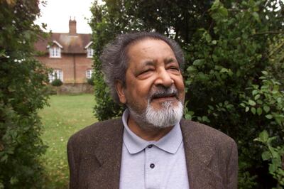 FILE - This 2001 file photo shows British author V.S. Naipaul in Salisbury, England. The Trinidad-born Nobel laureate whose celebrated writing and brittle, provocative personality drew admiration and revulsion in equal measures, died Saturday, Aug. 11, 2018, at his London home, his family said. He was 85. (Chris Ison/PA via AP)